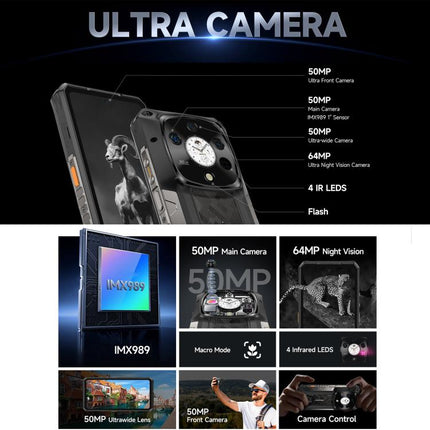 Ulefone Armor 28 Pro Teléfono 16GB+512GB Noche Visión 5G by Ulefone