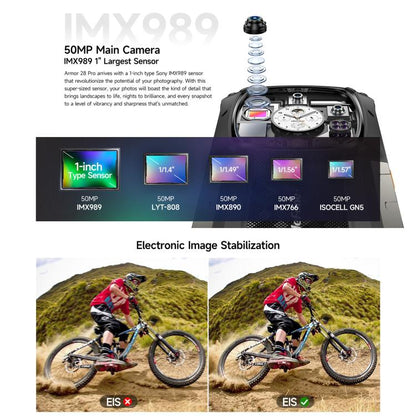 Ulefone Armor 28 Pro Teléfono Resistente 16GB+512GB Batería de 10600mAh 5G NFC