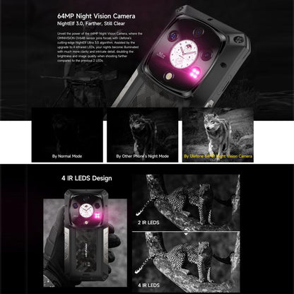 Ulefone Armor 28 Pro Teléfono Resistente 16GB+512GB Batería de 10600mAh 5G NFC