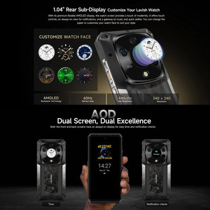 Ulefone Armor 28 Pro Teléfono Resistente 16GB+512GB Batería de 10600mAh 5G NFC