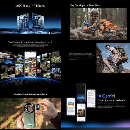 Oukitel WP200 Pro 5G Rugged Phone 6.7Inch 24GB+1TB Ultra by OUKITEL