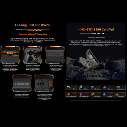 Blackview Oscal Marine 2 Smartphone 4GB+64GB 4G Rugged