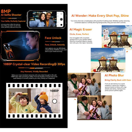 Blackview Oscal Marine 2 Smartphone 8GB+256GB 6.56 Inch Android 15 4G