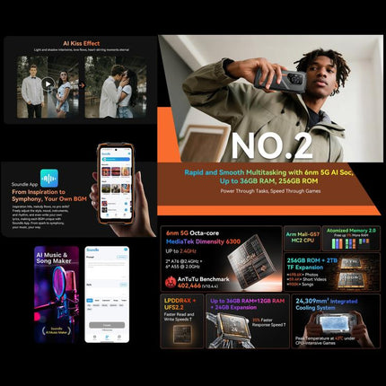 Blackview Oscal Pilot 3 Smartphone 12GB+256GB 5G Night Vision Camera