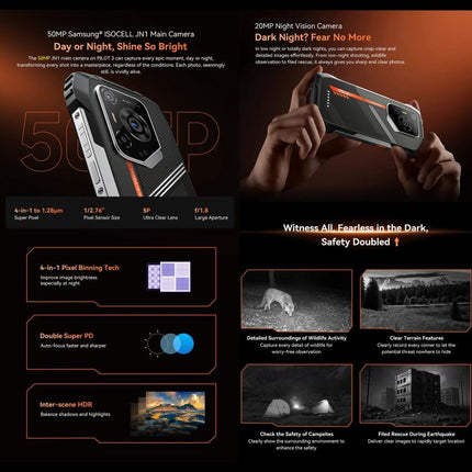 Blackview Oscal Pilot 3 Smartphone 12GB+256GB 5G Night Vision Camera