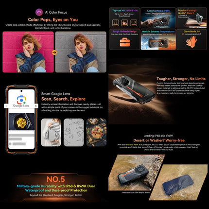 Blackview Oscal Pilot 3 Smartphone 12GB+256GB 5G Night Vision Camera