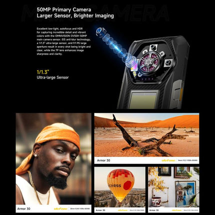Ulefone Armor 30 Teléfono Rugged 12GB+512GB NightVision 4G by Ulefone