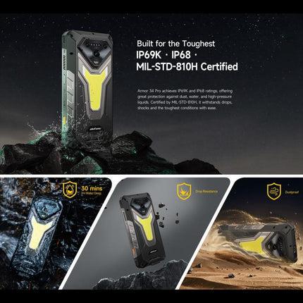 Ulefone Armor 34 Pro Rugged Phone 16GB+512GB Night Vision 5G by Ulefone