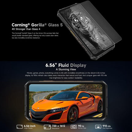 Ulefone Armor X16 Celular 6GB+128GB Visión Nocturna 4G