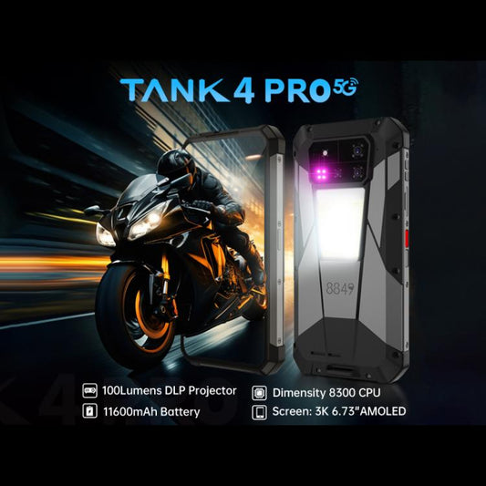 Unihertz Tank 4 Pro Smartphone Visión Nocturna 16GB+512GB 5G by Unihertz