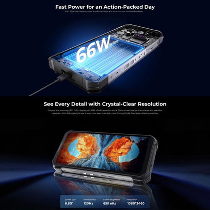 Oukitel WP100 Laser Rangefinder Rugged Phone 12GB+512GB 5G by OUKITEL