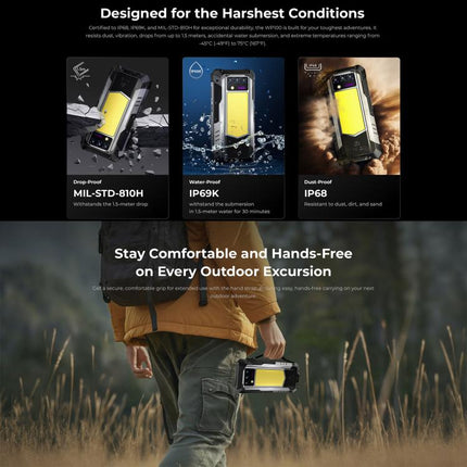 Oukitel WP100 Laser Rangefinder Rugged Phone 12GB+512GB 5G by OUKITEL
