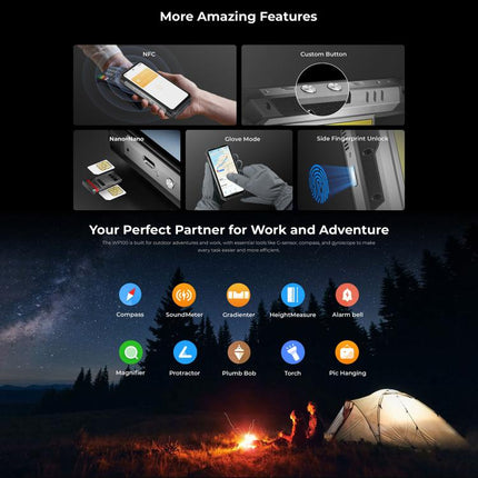 Oukitel WP100 Laser Rangefinder Rugged Phone 12GB+512GB 5G by OUKITEL