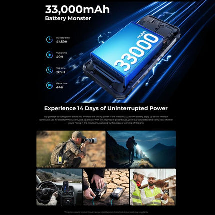 Oukitel WP100 Laser Rangefinder Rugged Phone 12GB+512GB 5G by OUKITEL