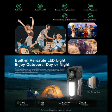 Ulefone Armor 33 Teléfono Resistente 12GB+512GB 6.95in 4G