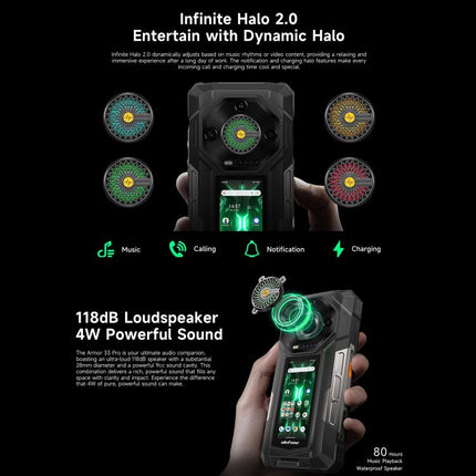 Ulefone Armor 33 Pro Phone 16GB+512GB Night Vision 5G by Ulefone