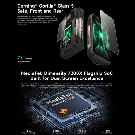 Ulefone Armor 33 Pro Phone 16GB+512GB Night Vision 5G by Ulefone