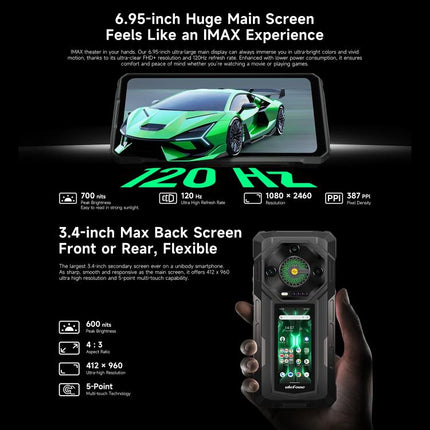 Ulefone Armor 33 Pro Phone 16GB+512GB Night Vision 5G by Ulefone