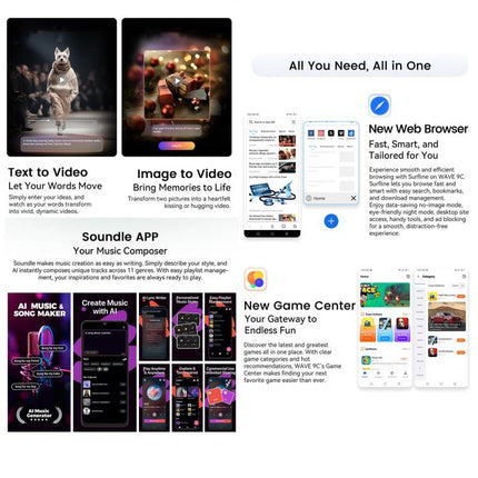 Blackview WAVE 9C Smartphone 4GB+128GB 6.56 Pulgadas 4G