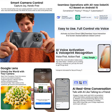 Blackview WAVE 9C Smartphone 4GB+128GB 6.56 Pulgadas 4G