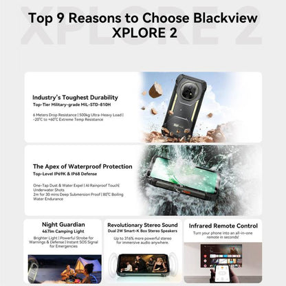 Blackview XPLORE 2 Teléfono 12GB+256GB 6.7 Android 15 5G