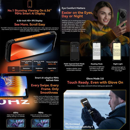 Blackview FORT 1 Smartphone 6GB+256GB 6.56Pulgadas Pro