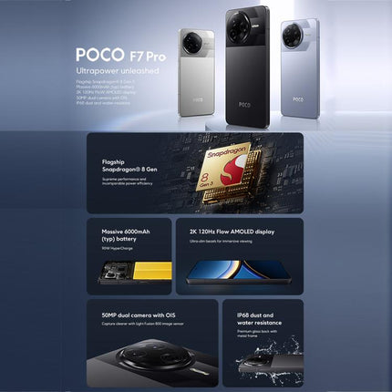 Xiaomi POCO F7 Global Teléfono 12GB+512GB InScreenFp5G