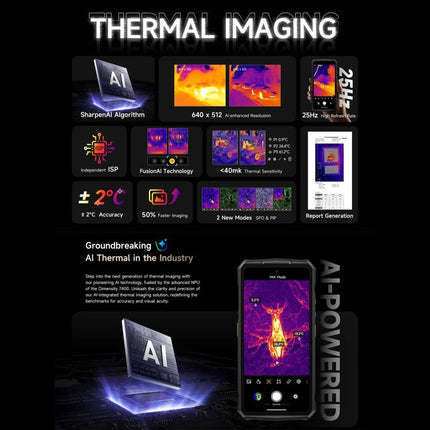 Ulefone Armor 29 Pro Thermal Version Smartphone 16GB+512GB 5G Night Vision