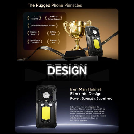 Ulefone Armor 29 Pro Thermal Version Smartphone 16GB+512GB 5G Night Vision