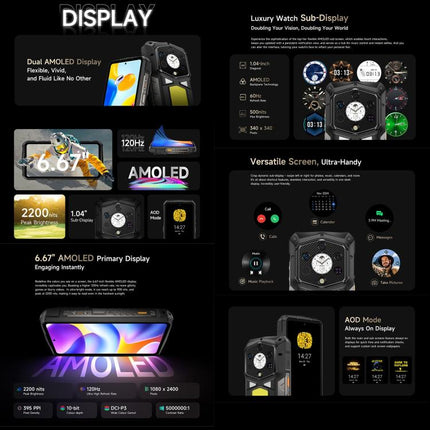 Ulefone Armor 29 Pro Smartphone 16GB+512GB Android 15 5G Visión Nocturna