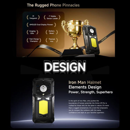 Ulefone Armor 29 Pro Smartphone 16GB+512GB Android 15 5G Visión Nocturna