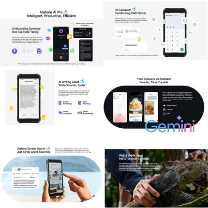 Ulefone RugKing Smartphone 8GB+256GB 5.99in Android 15 Resistencia