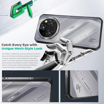 Oukitel WP62 Smartphone 12GB+512GB 108MP Cámara 5G Android 15 11000mAh Batería