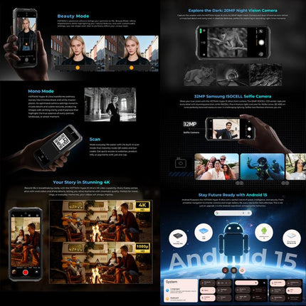 HOTWAV Hyper 8 Ultra Smartphone 12GB+512GB 5G Resistente A Golpes