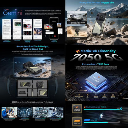 HOTWAV Hyper 8 Ultra Smartphone 12GB+512GB 5G Resistente A Golpes