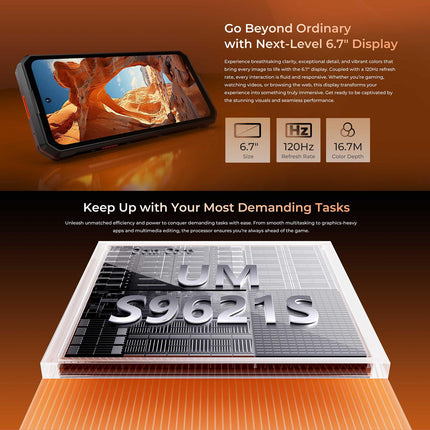 Oukitel WP58 Pro Teléfono Rugerizado 8GB 512GB Pantalla 6.7" 5G