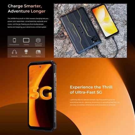 Oukitel WP58 Pro Teléfono Resistente 8GB 256GB Pantalla 6.7" 5G