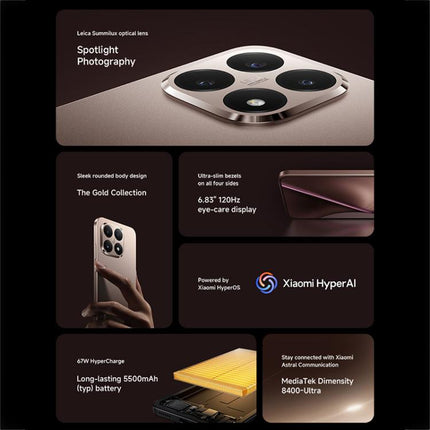 Xiaomi 15T Global Smartphone 12GB+512GB 6.83 Inch Pantalla Huella 5G