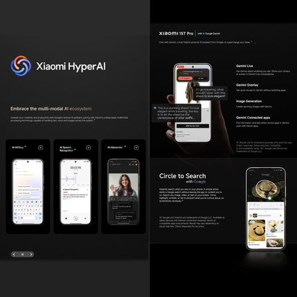 Xiaomi 15T Pro Global Smartphone 12GB+1TB 6.83in Huella En Pantalla 5G HyperOS