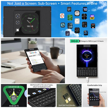 Unihertz Titan 2 Teléfono QWERTY 12GB 512GB Pantalla 4.5 pulgadas