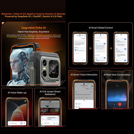 Blackview XPLORE 1 Smartphone 12GB+256GB 6.78in Android 15 5G Rendimiento