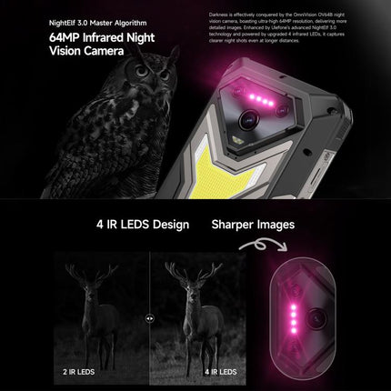 Ulefone Armor 34+ Smartphone 12GB+512GB 5G 6.95 Pulgadas Visión nocturna