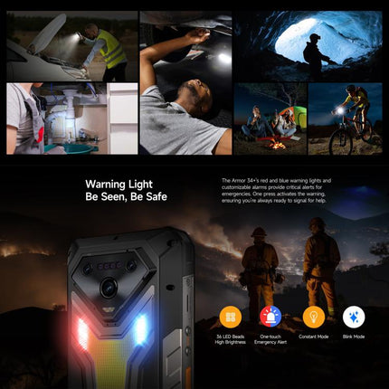 Ulefone Armor 34+ Smartphone 12GB+512GB 5G 6.95 Pulgadas Visión nocturna