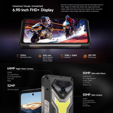 Ulefone Armor 34+ Smartphone 12GB+512GB 5G 6.95 Pulgadas Visión nocturna