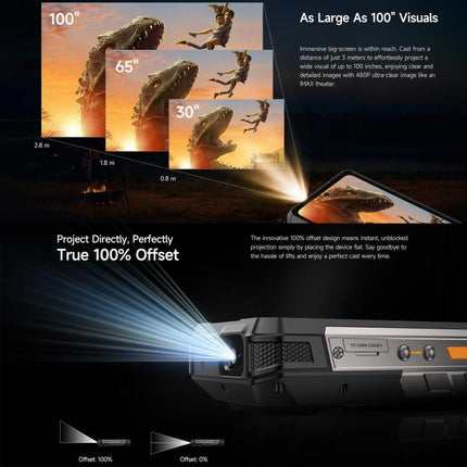 Ulefone Armor 34 Pro+ Projector Smartphone 12GB+512GB 5G Vision Nocturna