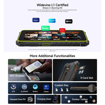 Ulefone RugKing 2 Pro Smartphone Unisoc T7250 Android 15 IP68/IP69K Resistencia