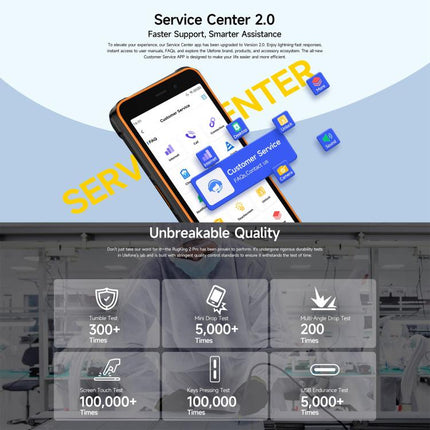 Ulefone RugKing 2 Pro Smartphone Unisoc T7250 Android 15 IP68/IP69K Resistencia