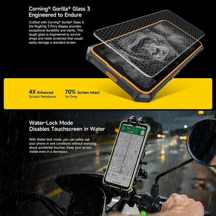 Ulefone RugKing 3 Pro 8GB 128GB teléfono resistente 5700mAh verde