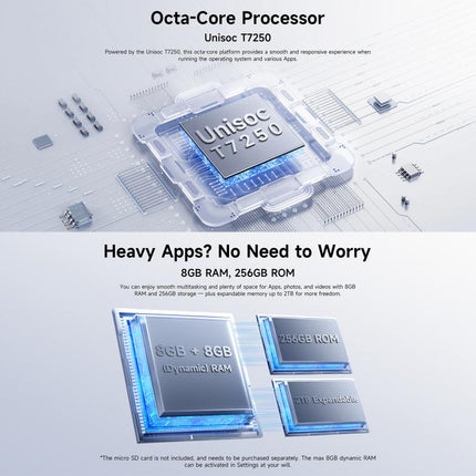 Ulefone RugKing 4 Pro Smartphone 8GB+256GB 6.56 Unisoc T7250 Resistencia