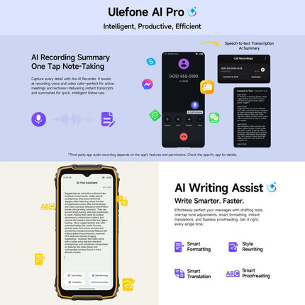Ulefone RugKing 4 Pro Smartphone 8GB+256GB 6.56 Unisoc T7250 Resistencia